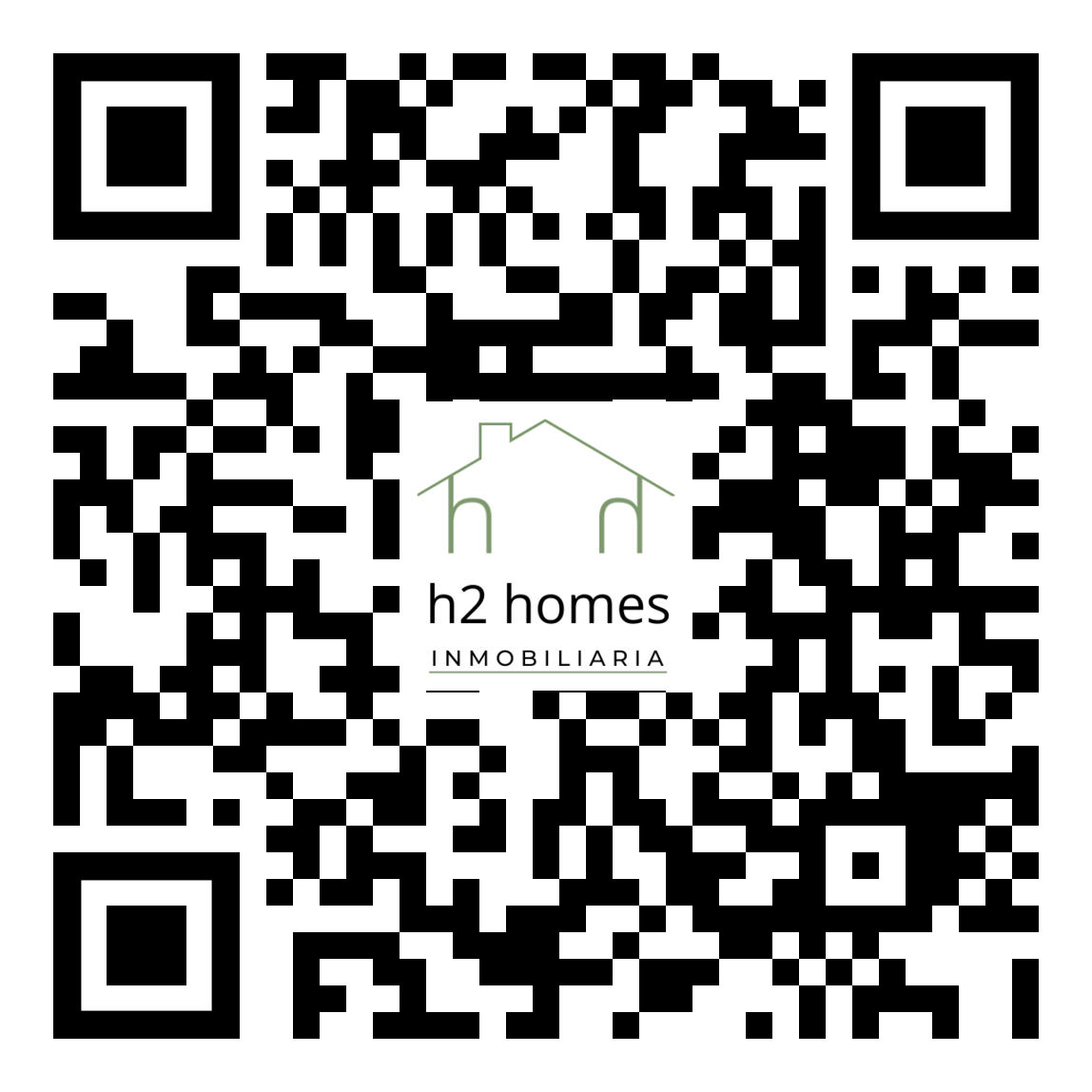 Código QR para acceder a h2 homes en Idealista